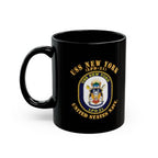 Black Mug (11oz, 15oz) - Navy - USS New York (LPD-21) X 300