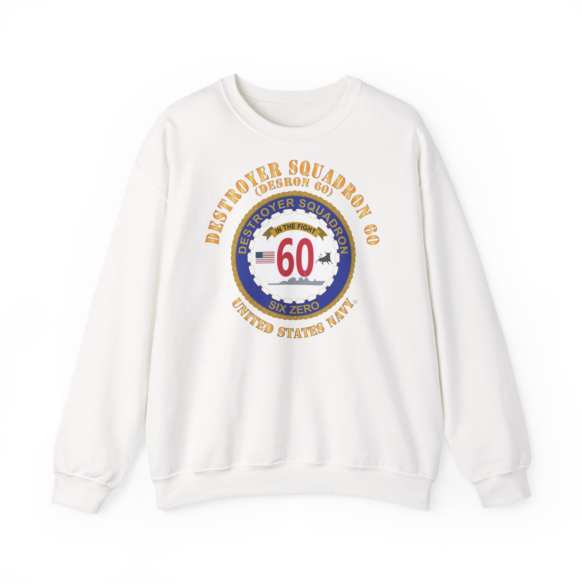 Unisex Heavy Blend™ Crewneck Sweatshirt - Navy - Destroyer Squadron 60