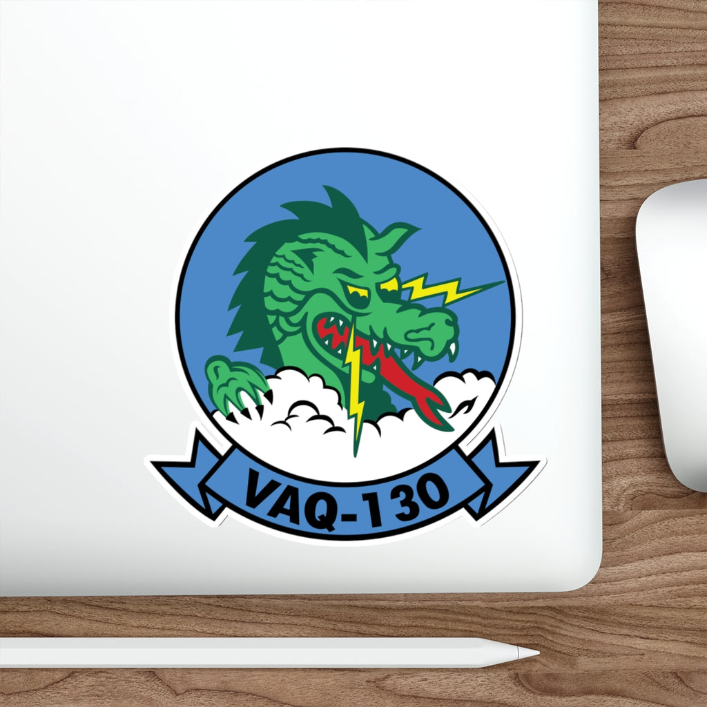 Die-Cut Vinyl Sticker - Navy - Electronic Attack Squadron 130 (VAQ-130) wo txt
