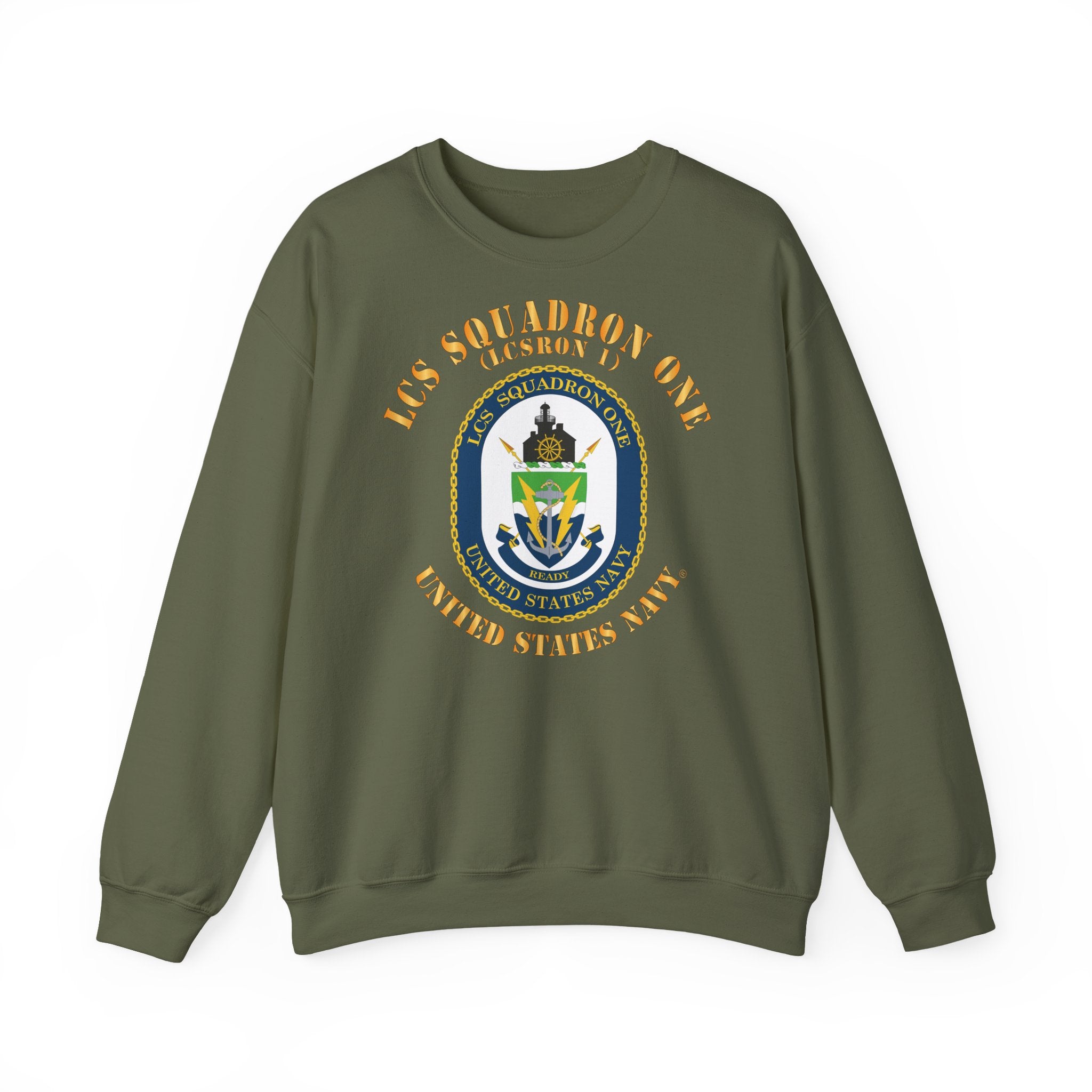 Unisex Heavy Blend™ Crewneck Sweatshirt - Navy - LCS Squadron One (LCSRON 1)
