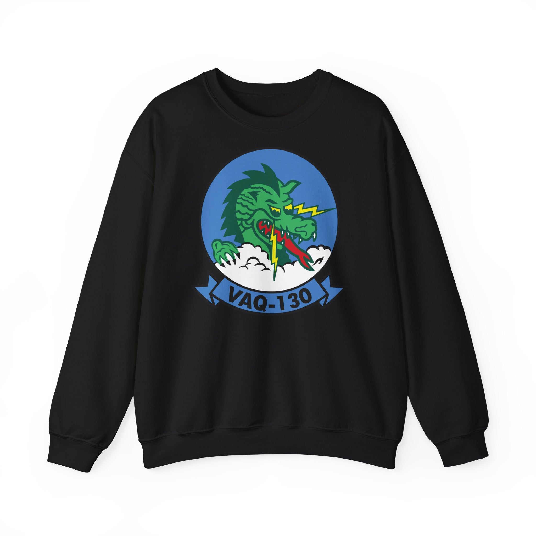 Unisex Heavy Blend™ Crewneck Sweatshirt - Navy - Electronic Attack Squadron 130 (VAQ-130) wo txt