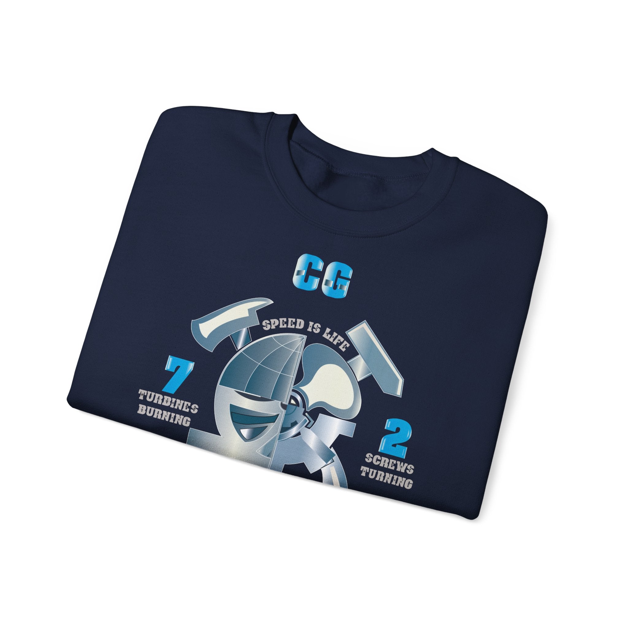 Unisex Heavy Blend™ Crewneck Sweatshirt - Navy - CG 72 - Engineering Department