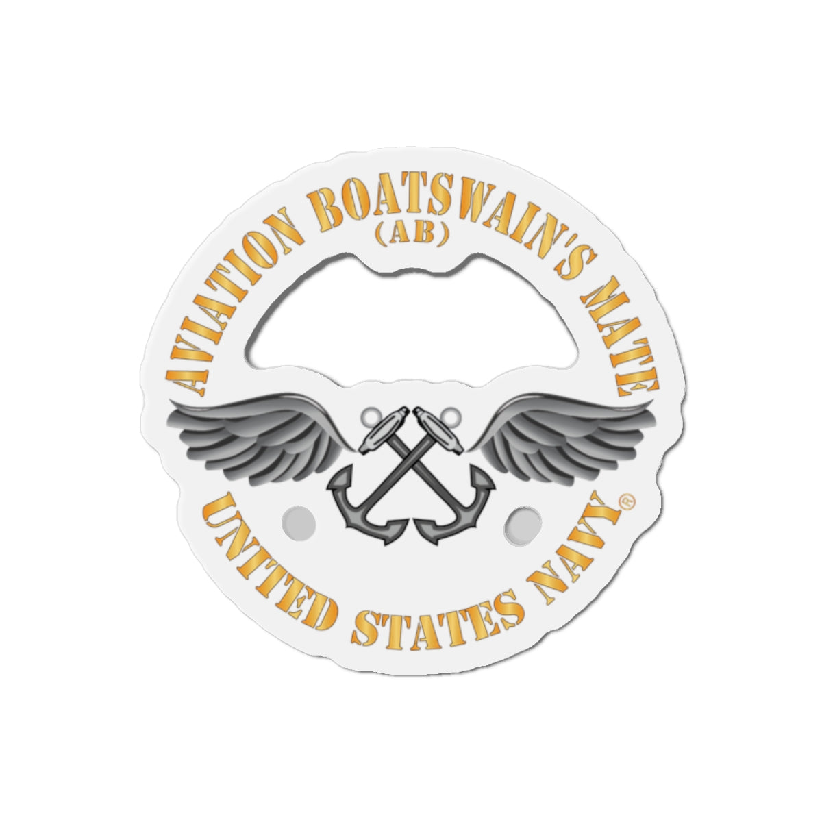 Die-Cut Magnet - Navy - Rate - Aviation Boatswain's Mate (AB) X 300
