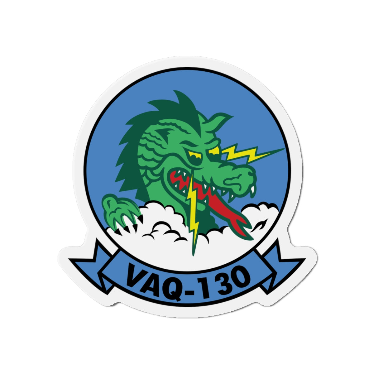 Die-Cut Magnet - Navy - Electronic Attack Squadron 130 (VAQ-130) wo txt