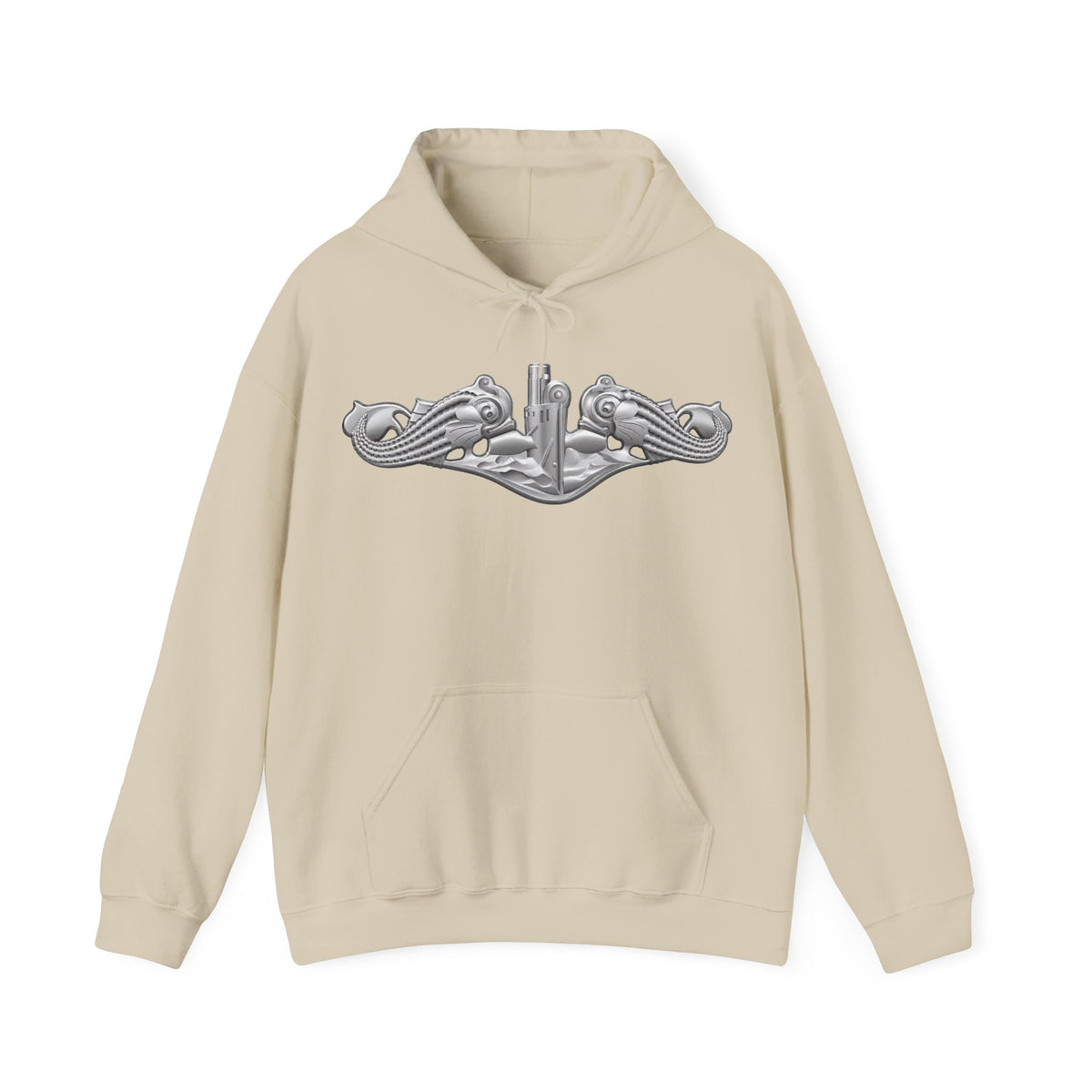 Unisex Heavy Blend™ Hoodies - Navy - Badge - Submarine Warfare wo txt - Enlisted - 3D - Enhanced