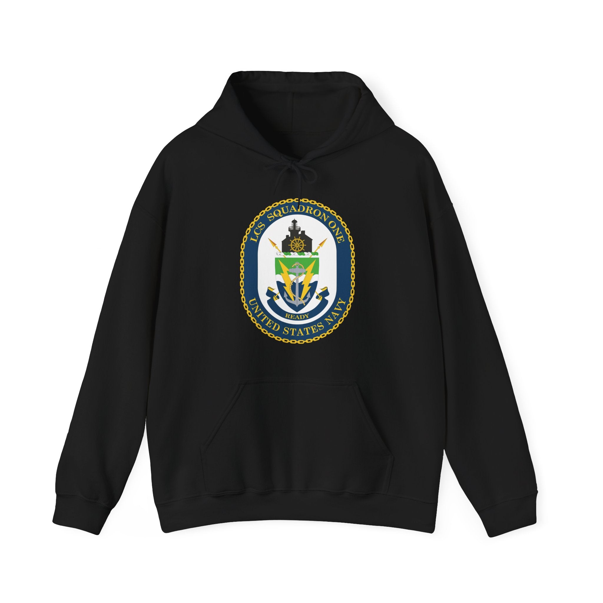 Unisex Heavy Blend™ Hoodies - Navy - LCS Squadron One (LCSRON 1) wo txt