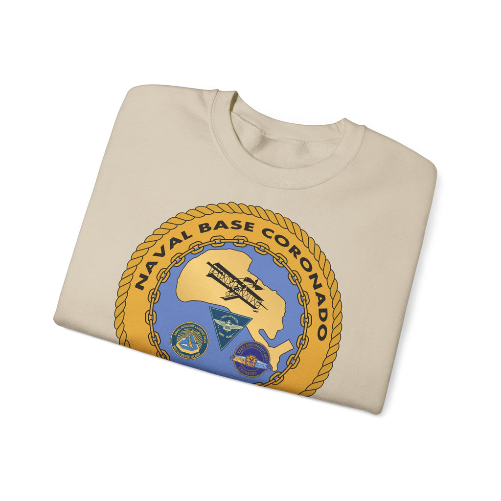 Unisex Heavy Blend™ Crewneck Sweatshirt - Navy - Naval Base Coronado wo txt