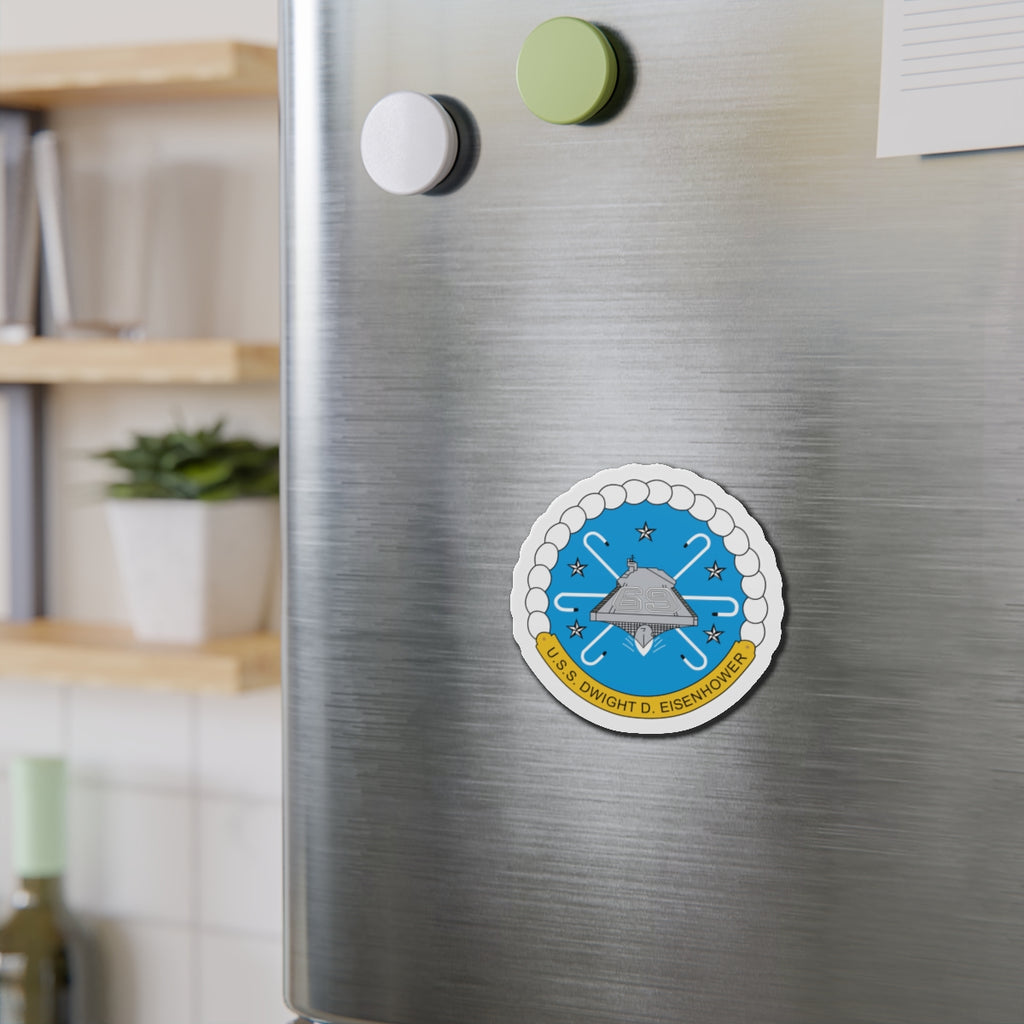Die-Cut Magnet - USS Dwight D. Eisenhower (CVN-69) Crest wo Txt