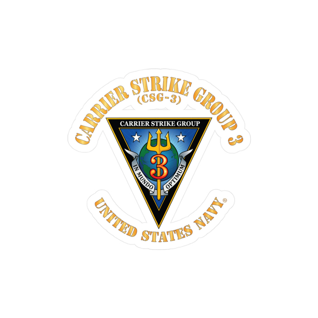Kiss-Cut Vinyl Decal - Navy - Carrier Strike Group 3 (CSG-3)