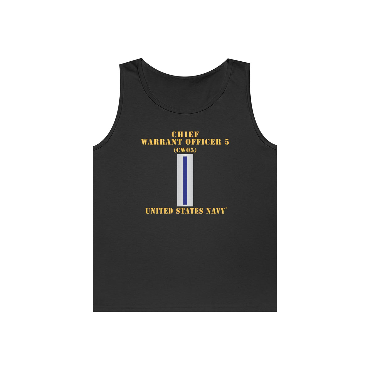 Unisex Heavy Cotton Tank Top - Navy - Chief Warrant Officer 5 - CW05