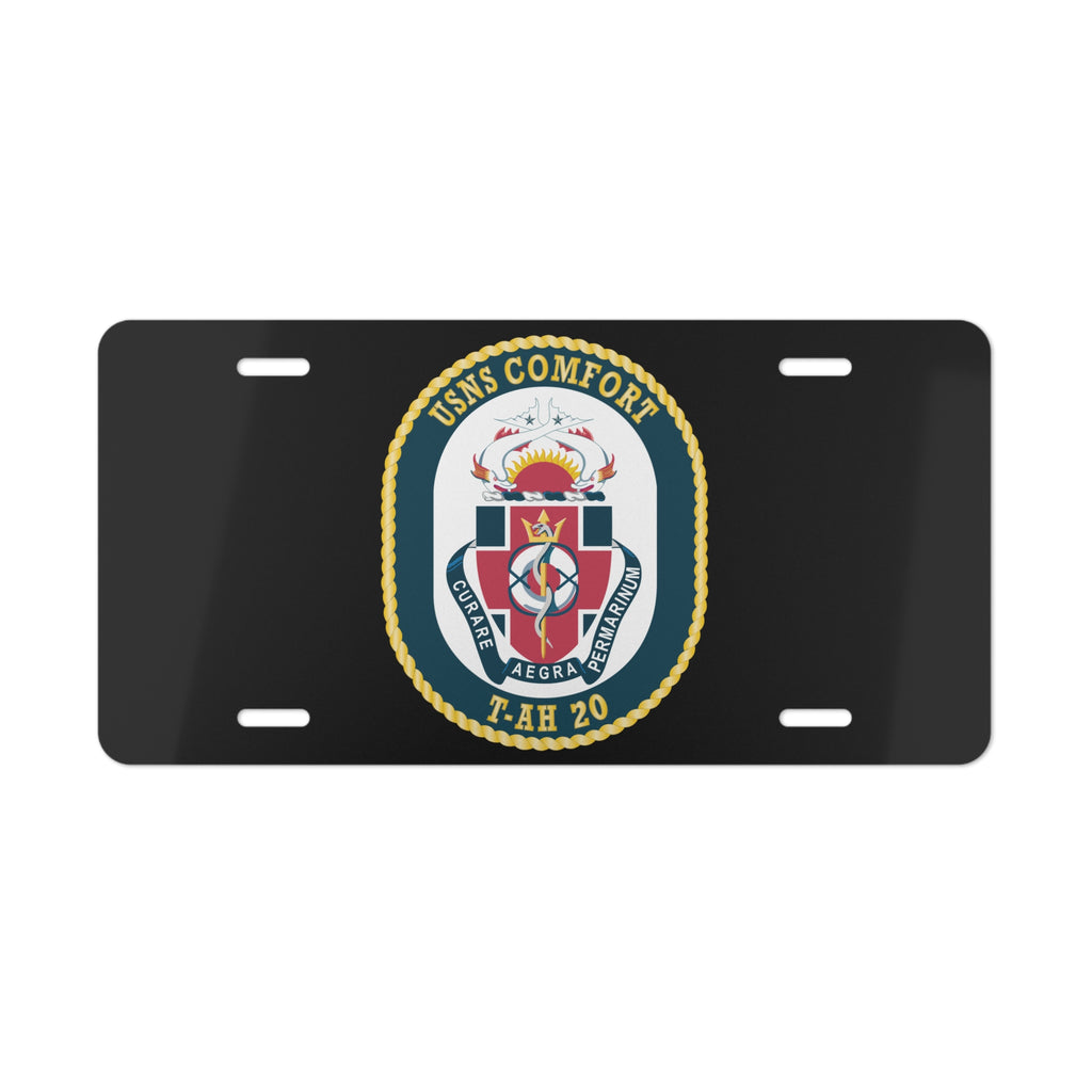 Vanity License Plate - Navy - USNS Comfort (T-AH 20) wo txt