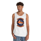 Unisex Heavy Cotton Tank Top - Navy - Helicopter Maritime Strike Seven Four (HSM-74) wo txt