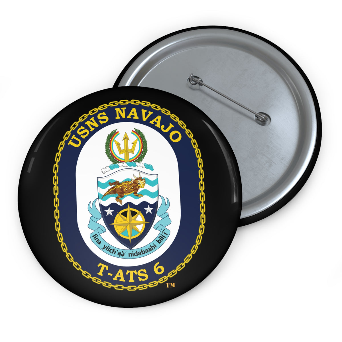 Pin Button - Navy - USNS Navajo (T-ATS 6) wo txt