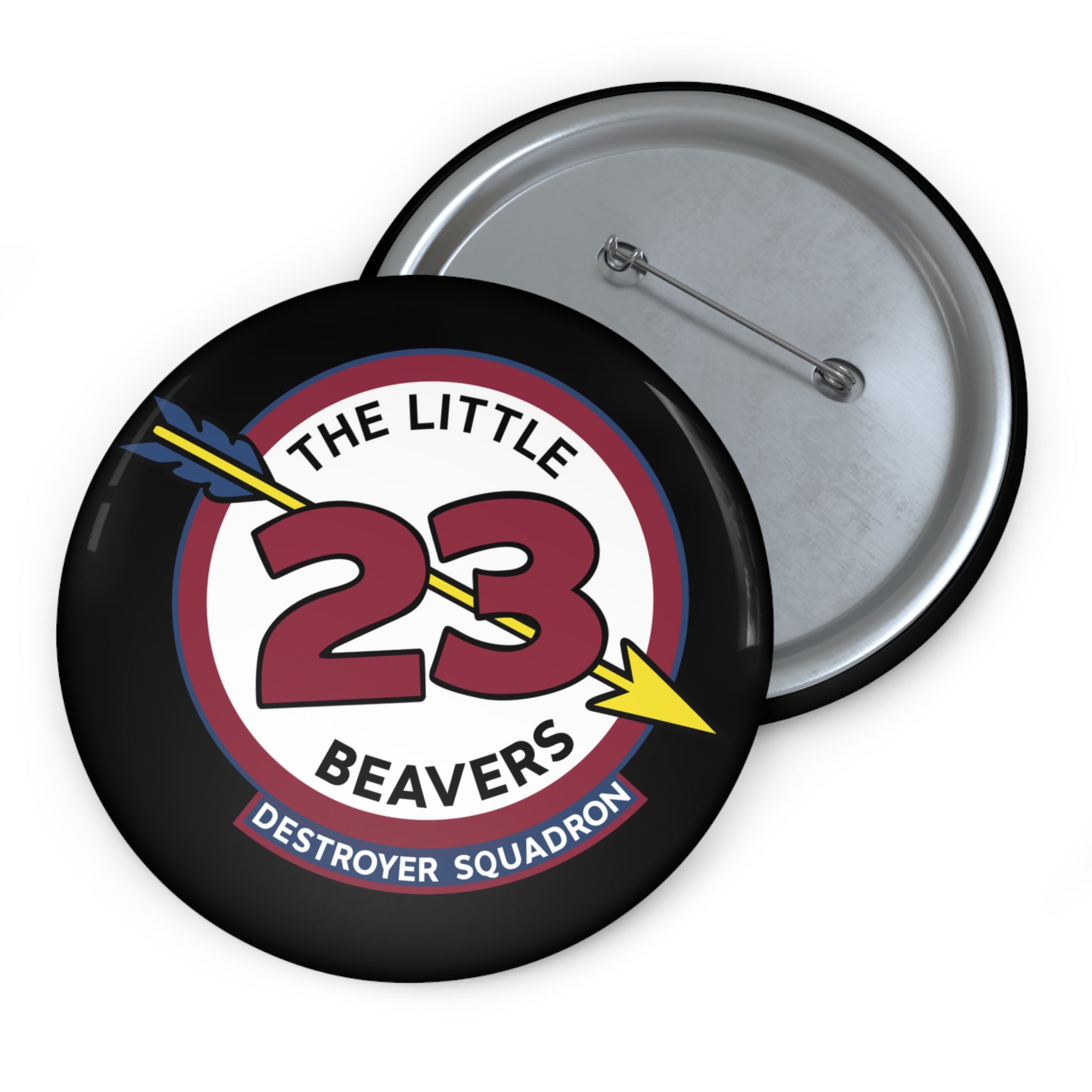 Custom Pin Button - Navy - Destroyer Squadron 23 (DESRON-23) wo Txt
