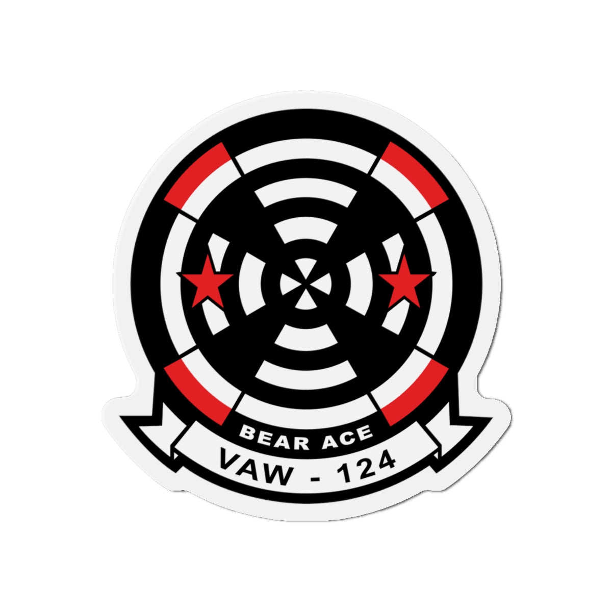 Die-Cut Magnet - Navy - Airborne Command & Control Squadron 124 (VAW-124) wo txt