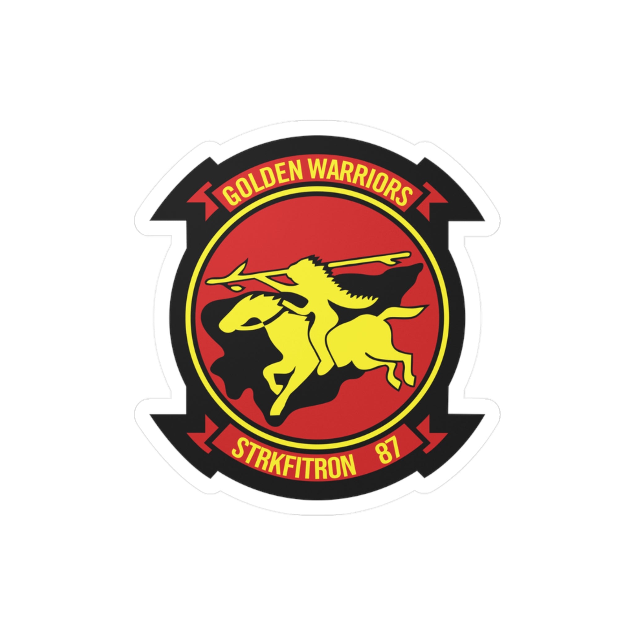 Kiss-Cut Vinyl Decal - Navy - Strike Fighter Squadron 87 (VFA-87) wo txt