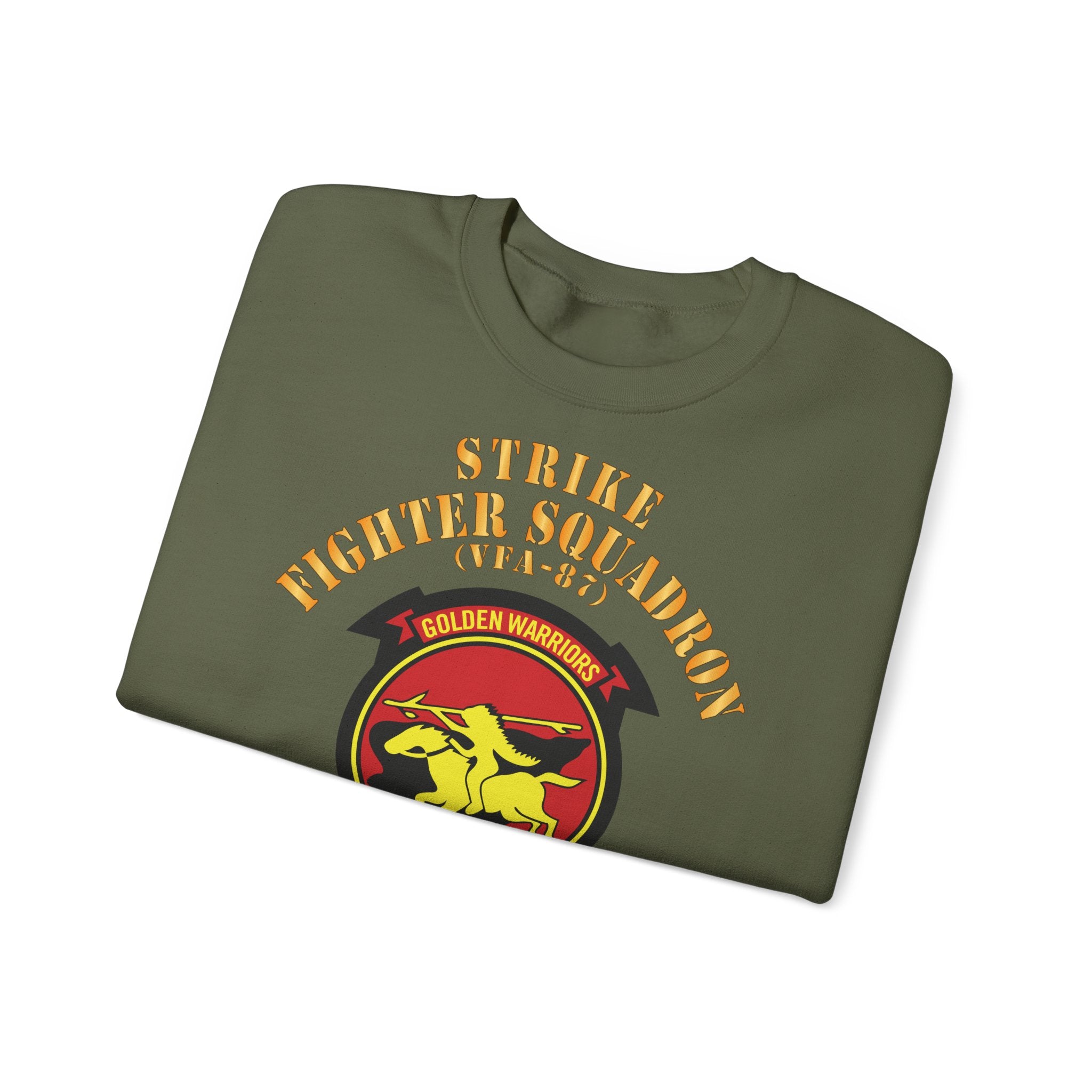 Unisex Heavy Blend™ Crewneck Sweatshirt - Navy - Strike Fighter Squadron 87 (VFA-87)