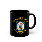 Black Mug (11oz, 15oz) - Navy - USS Wayne E. Meyer (DDG-108) X 300