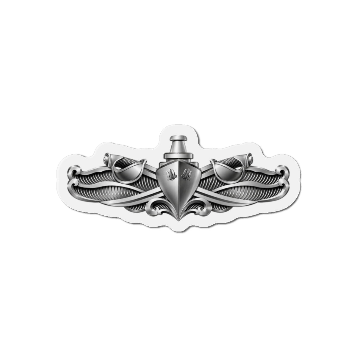 Die-Cut Magnet - Navy - Badge - Enlisted Surface Warfare Specialist (ESWS) wo txt - 3D - Enhanced