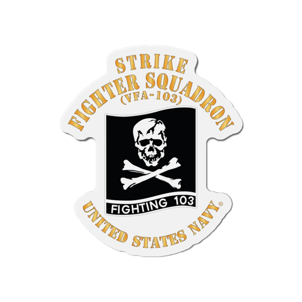 Die-Cut Magnet - Navy - Strike Fighter Squadron 103 (VFA-103)