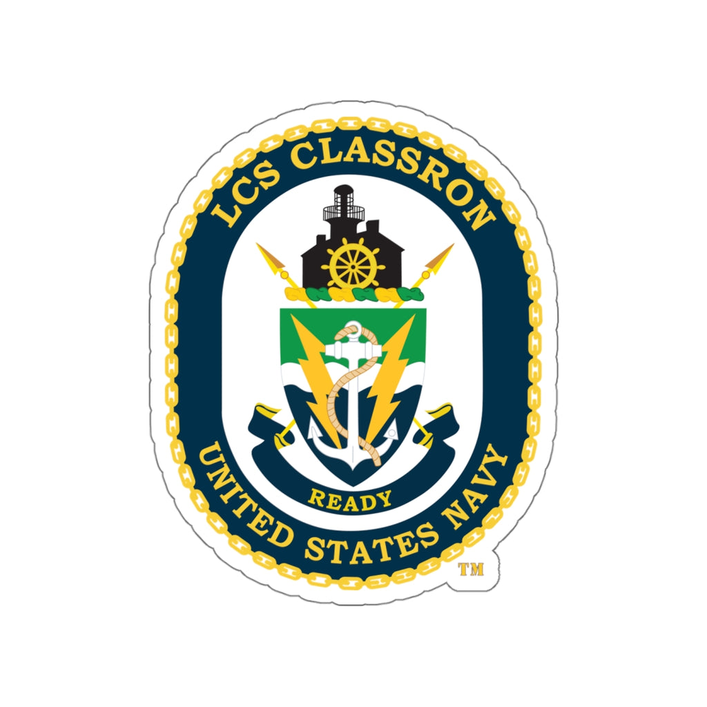 Die-Cut Vinyl Sticker - Navy - LCS Classron (Littoral Combat Ship) wo txt