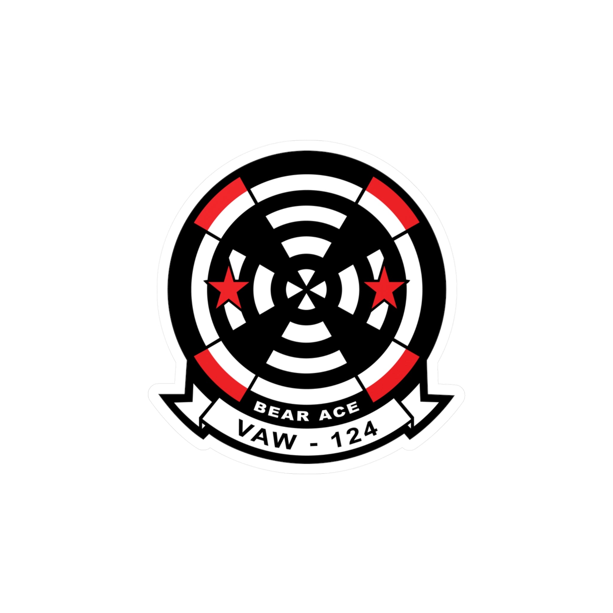 Kiss-Cut Vinyl Decal - Navy - Airborne Command & Control Squadron 124 (VAW-124) wo txt