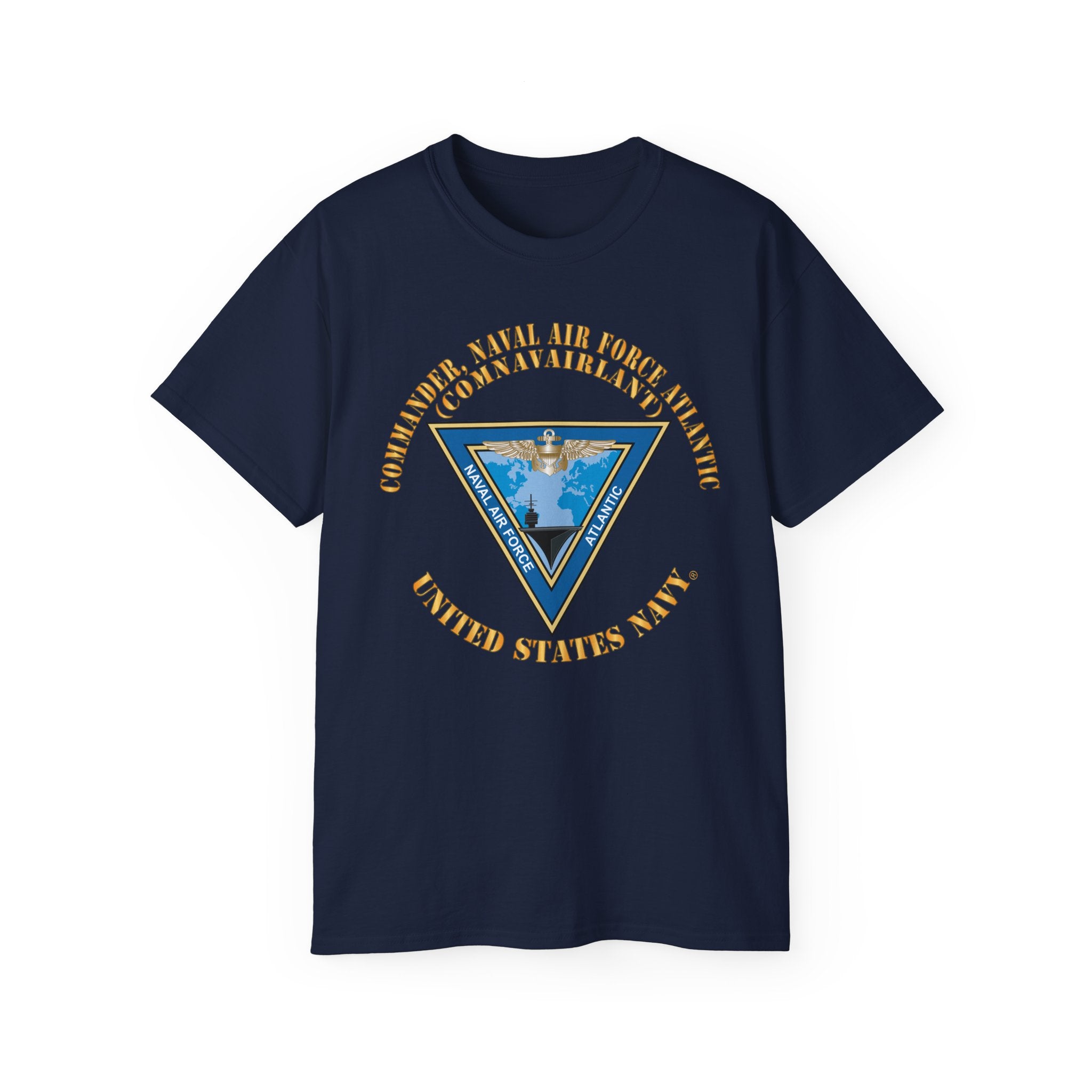 Unisex Ultra Cotton T-Shirt - Navy - Commander, Naval Air Force Atlantic - COMNAVAIRLANT