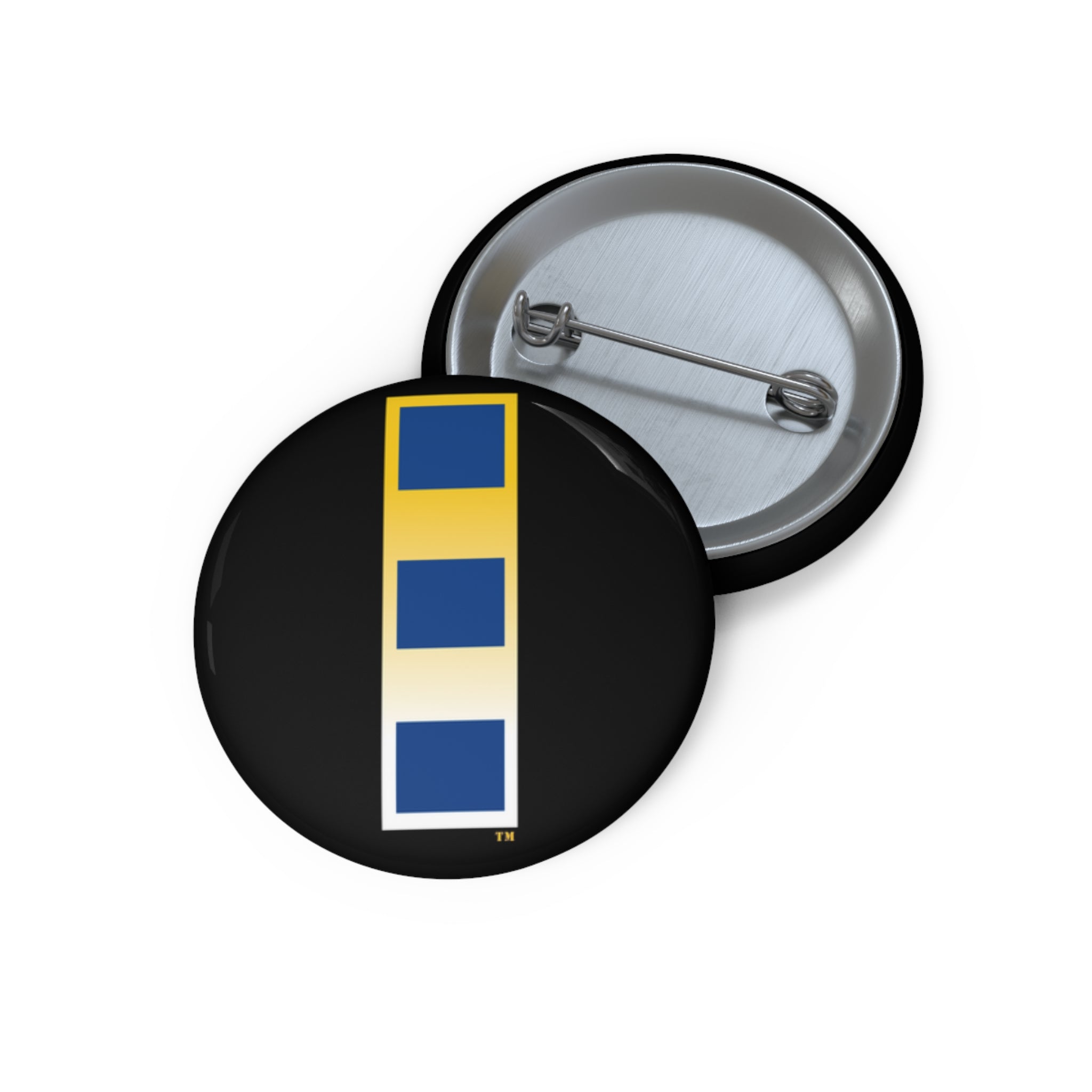 Custom Pin Button - Navy - Chief Warrant Officer 2 - CW02 wo txt