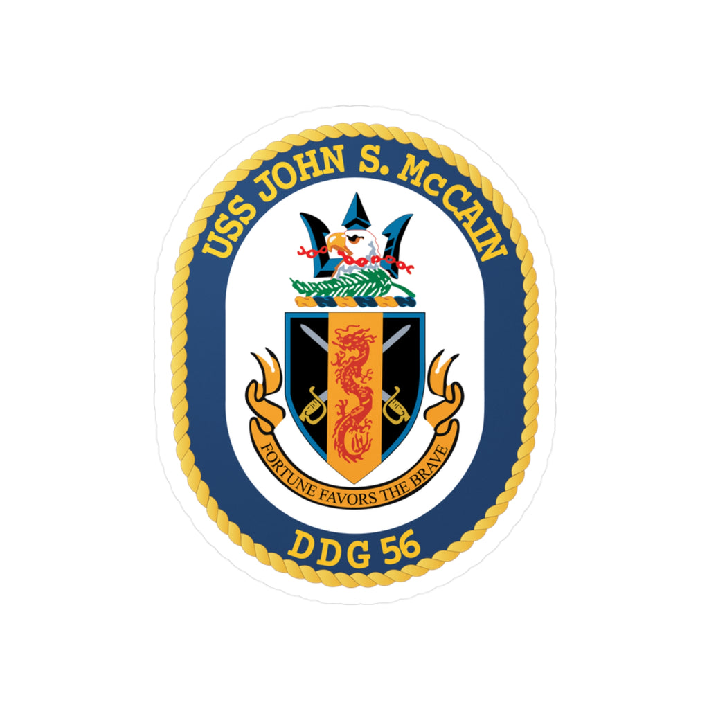 Kiss-Cut Vinyl Decal - Navy - USS John S. McCain (DDG-56) wo txt