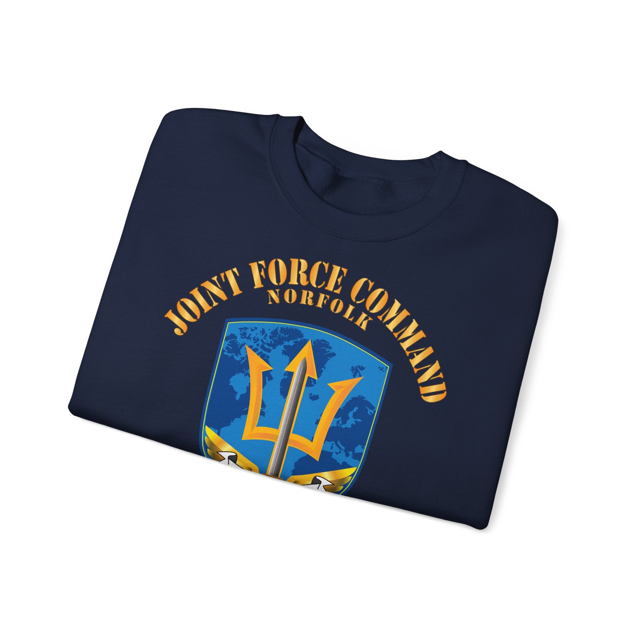 Unisex Heavy Blend™ Crewneck Sweatshirt - Navy - Joint Force Command - Norfolk