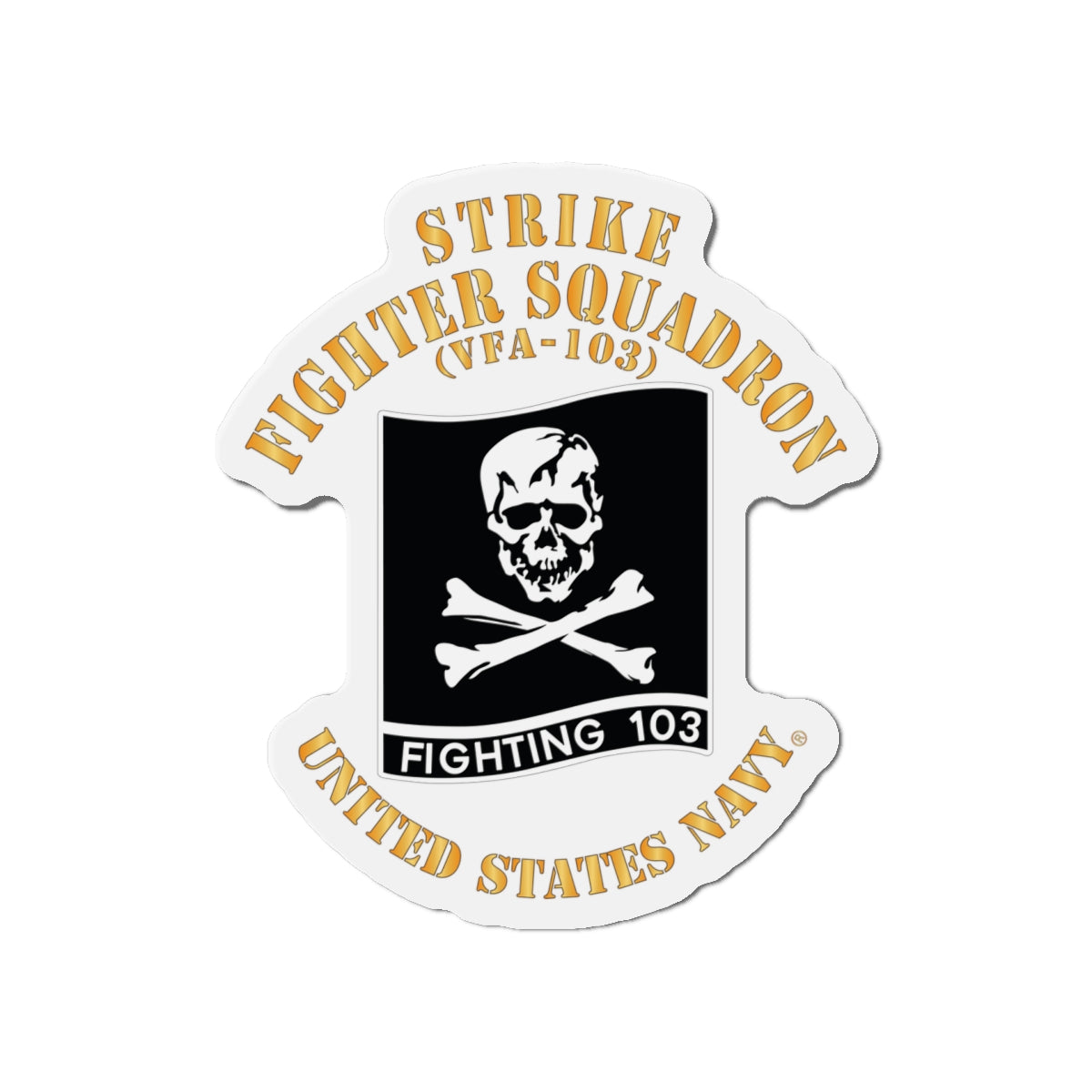 Die-Cut Magnet - Navy - Strike Fighter Squadron 103 (VFA-103)