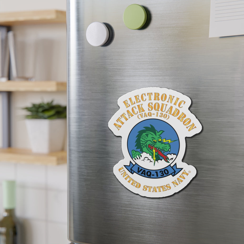 Die-Cut Magnet - Navy - Electronic Attack Squadron 130 (VAQ-130)