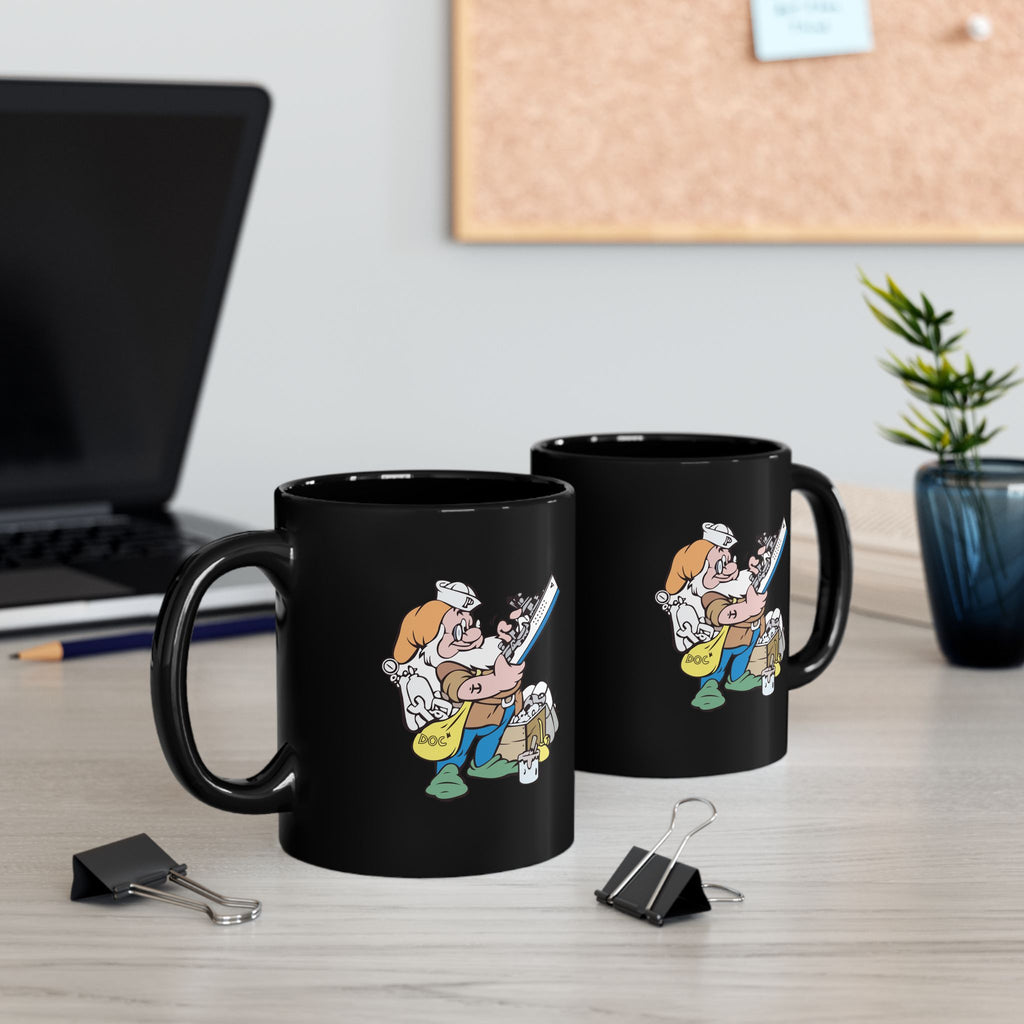 Black Mug (11oz, 15oz) - Navy - USS Piedmont (AD-17) wo txt