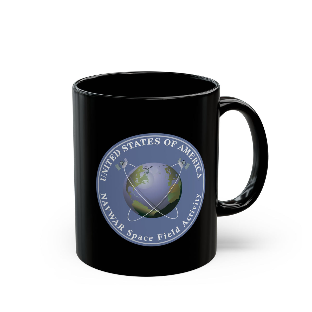 Black Mug (11oz, 15oz) - NAVWAR Space Field Activity wo Txt X 300