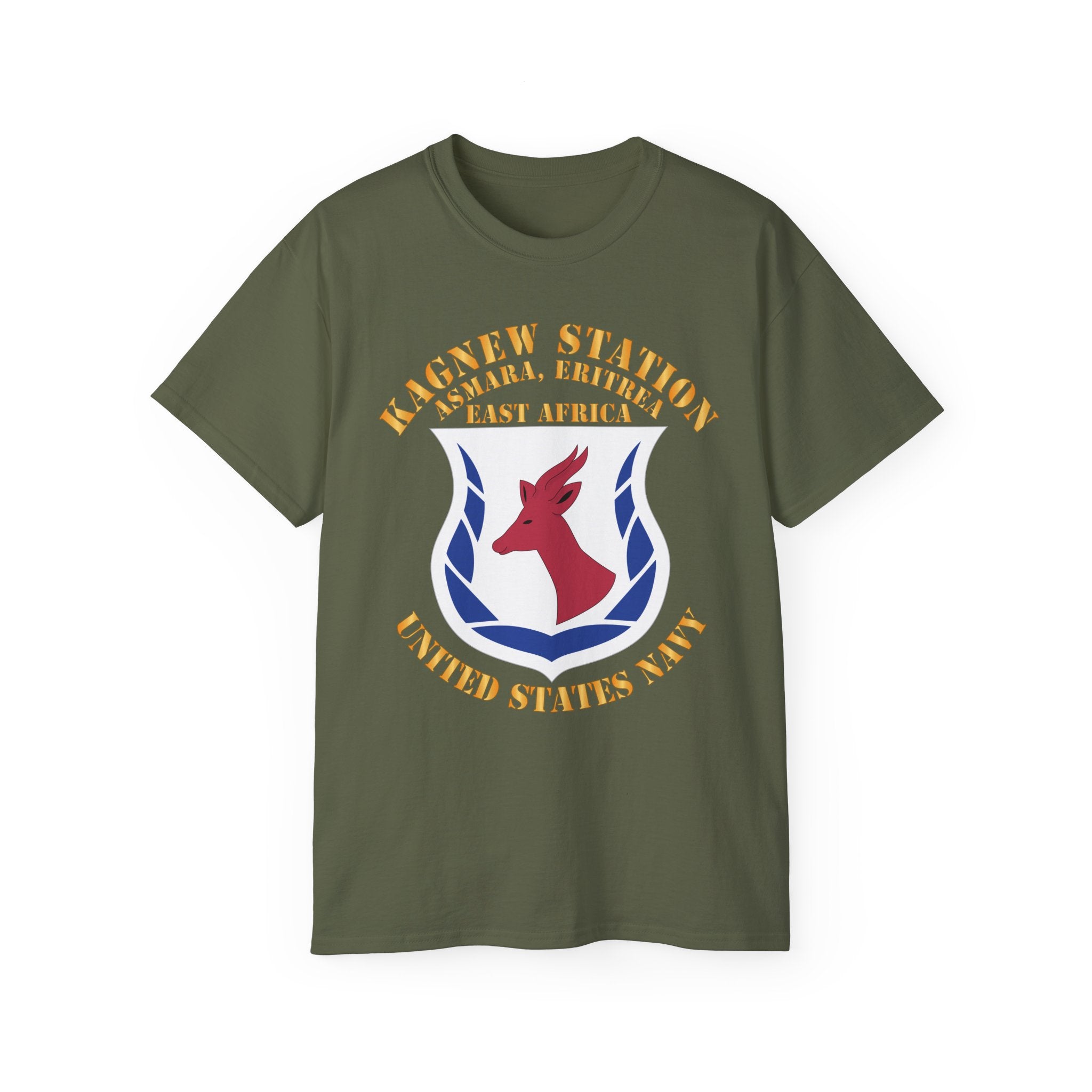Unisex Ultra Cotton T-Shirt - Navy - Kagnew Station - Asmara, Eritrea - East Africa X 300