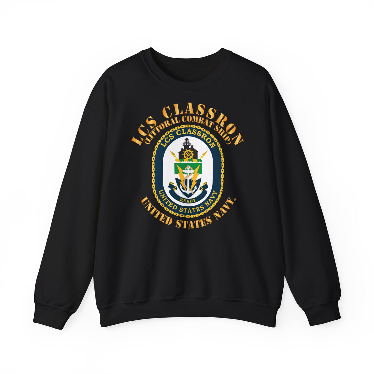 Unisex Heavy Blend™ Crewneck Sweatshirt - Navy - LCS Classron (Littoral Combat Ship)