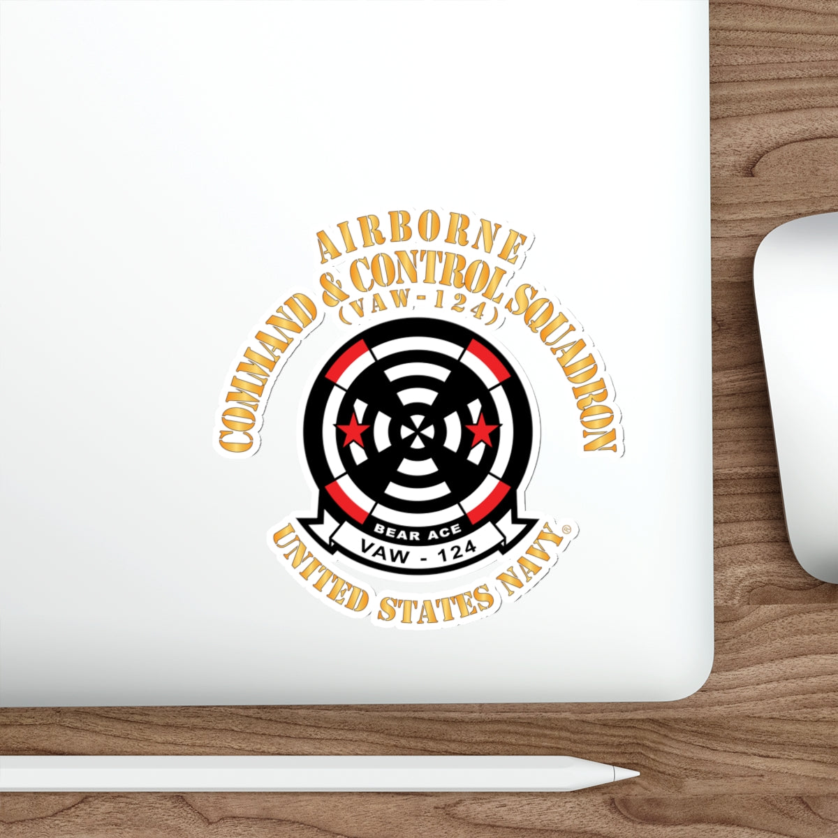 Die-Cut Vinyl Sticker - Navy - Airborne Command & Control Squadron 124 (VAW-124)