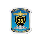 Die-Cut Magnet - Navy - Destroyer Squadron 28 (DESRON-28) wo Txt