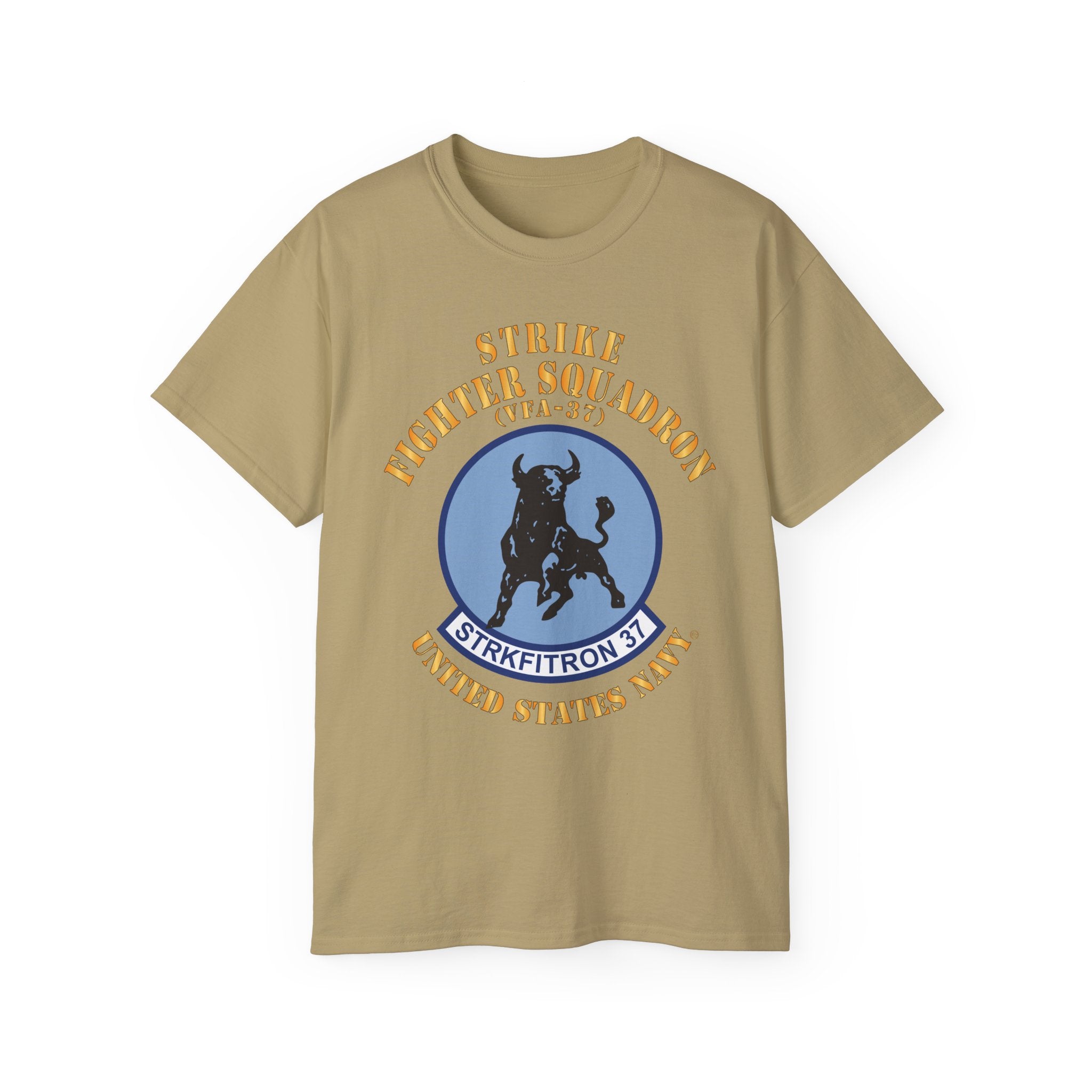 Unisex Ultra Cotton T-Shirt - Navy - Strike Fighter Squadron 37 (VFA-37)