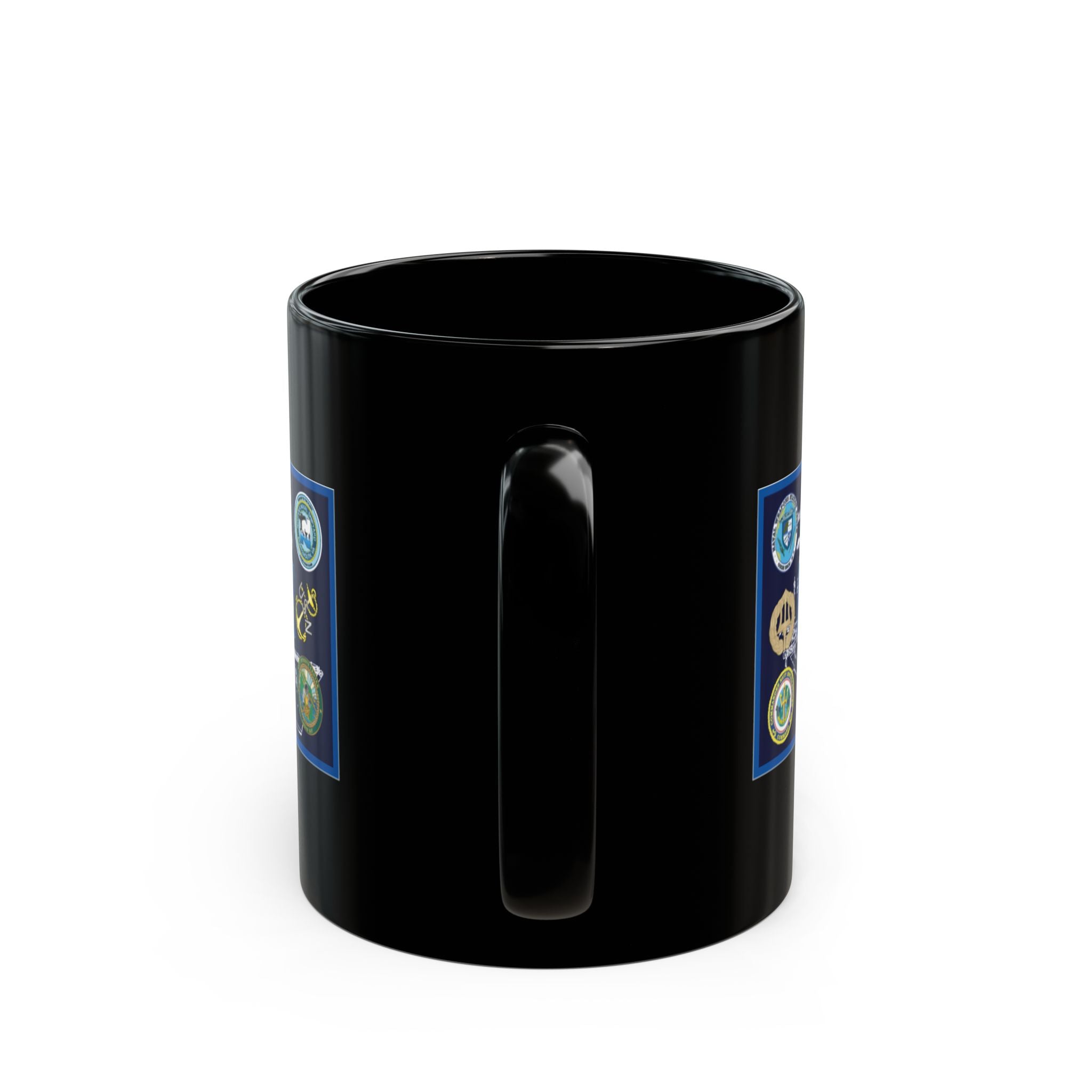 Custom Military-Themed Mug, Perfect Gift for Veterans, Collectible Coffee Cup, Navy Stickers Design, Military Appreciation