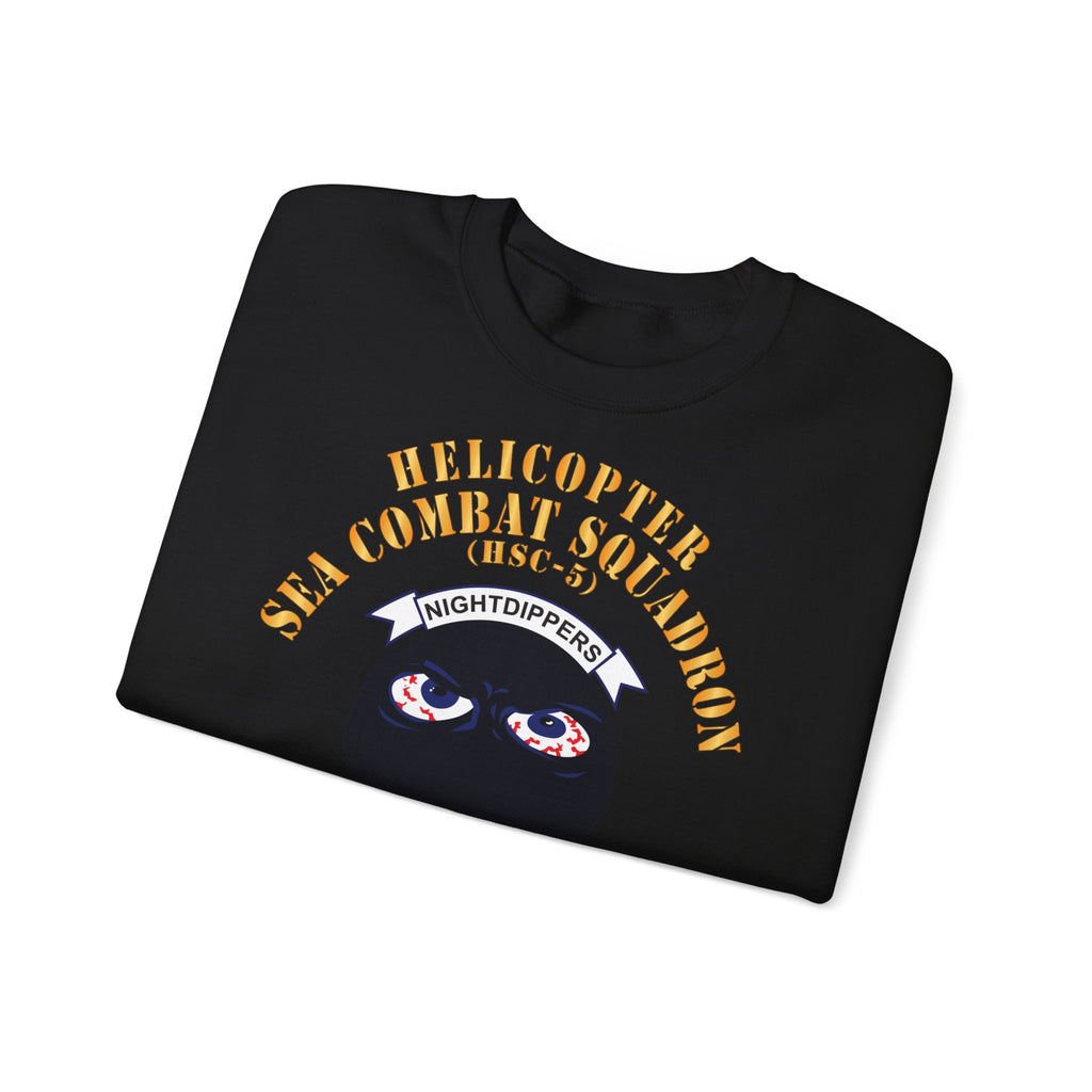 Unisex Heavy Blend™ Crewneck Sweatshirt - Navy - Helicopter Sea Combat Squadron 5 (HSC-5)