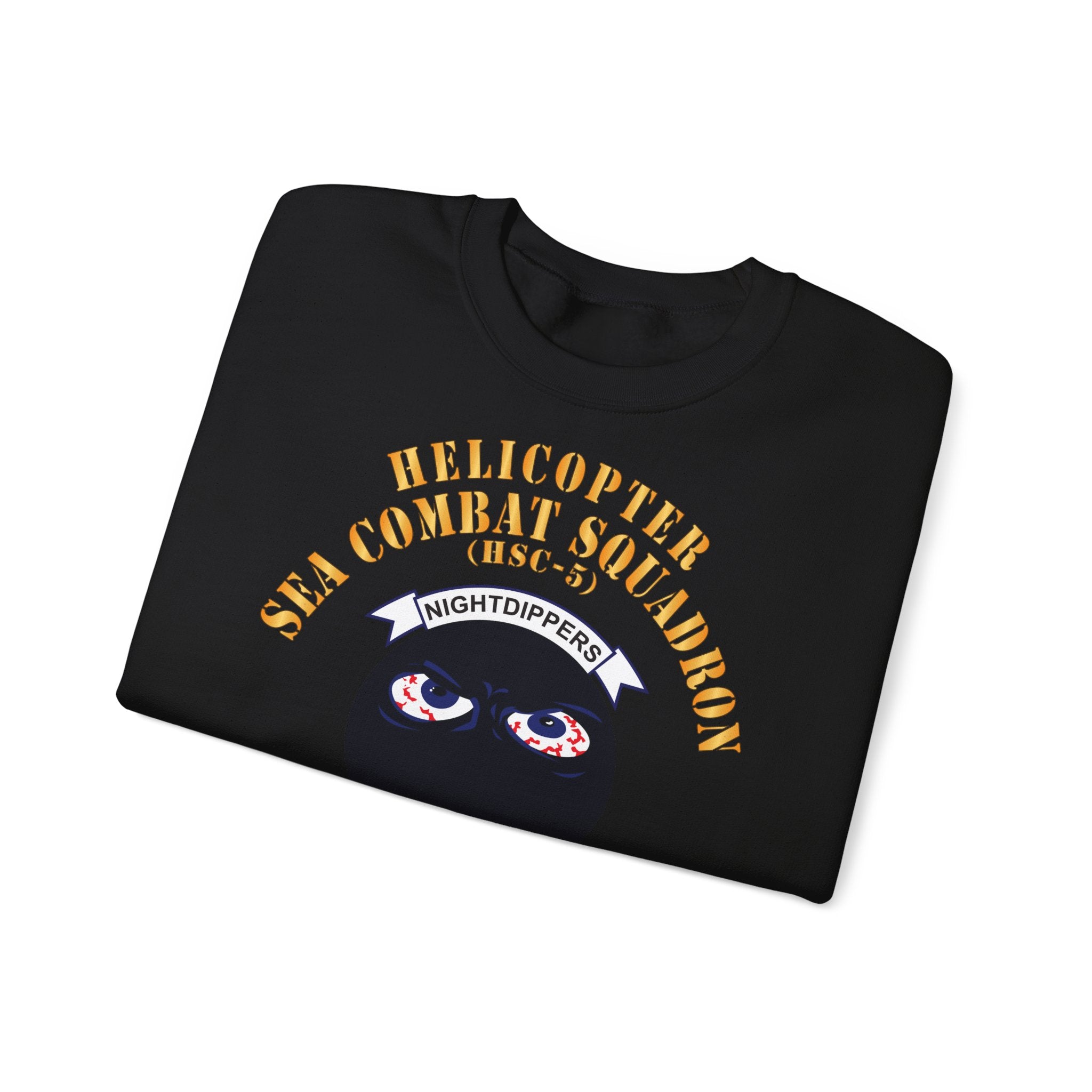 Unisex Heavy Blend™ Crewneck Sweatshirt - Navy - Helicopter Sea Combat Squadron 5 (HSC-5)