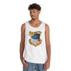 Unisex Heavy Cotton Tank Top - Navy - Naval Air Terminal Norfolk wo Txt