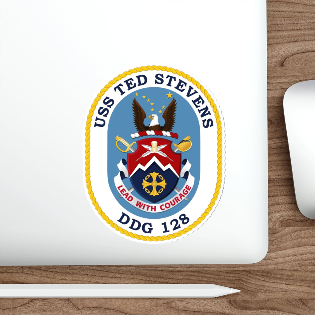 Die-Cut Vinyl Sticker - Navy - USS Ted Stevens (DDG-128) wo txt