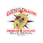 Die-Cut Vinyl Sticker - Navy - Domain of the Golden Dragon wo Txt X 300
