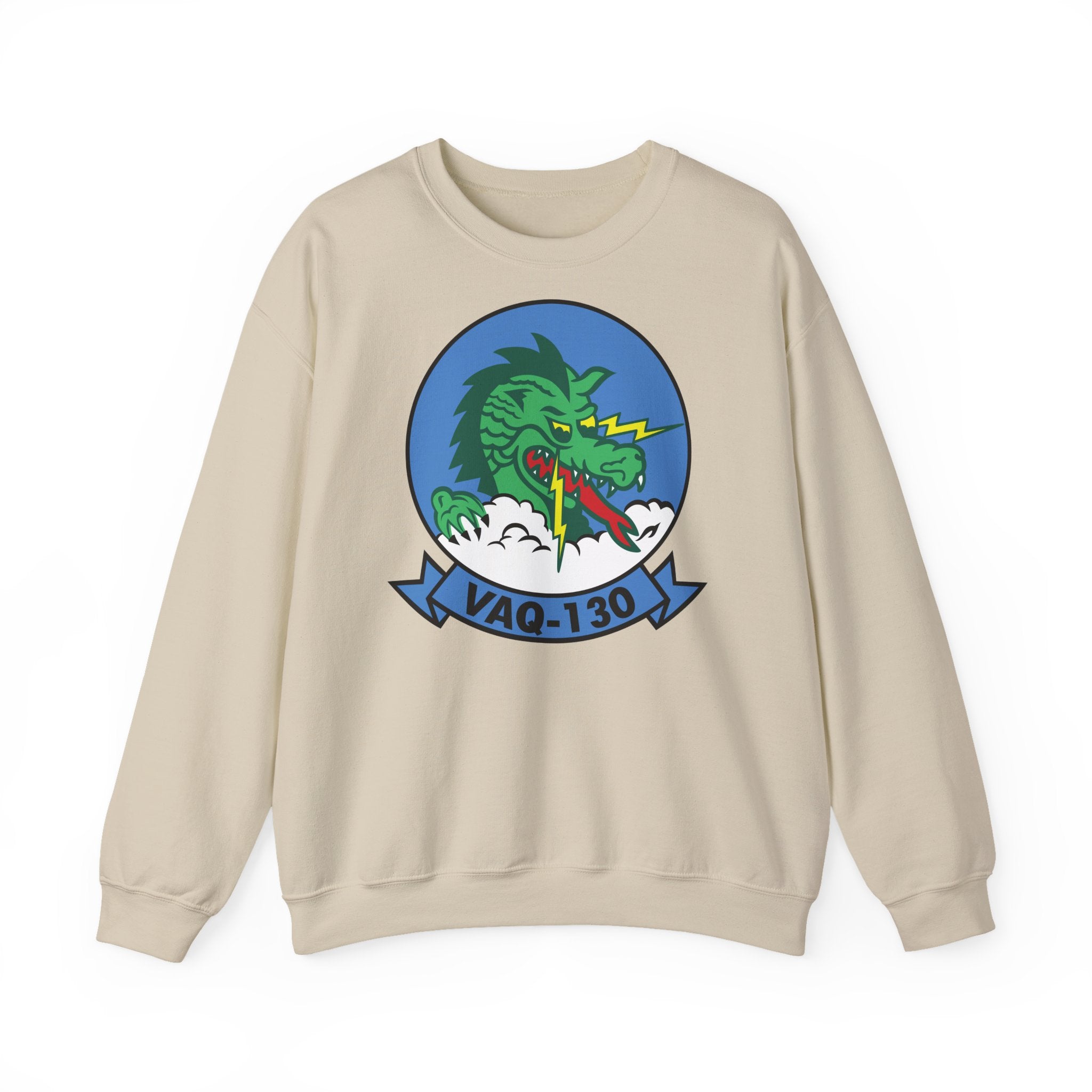 Unisex Heavy Blend™ Crewneck Sweatshirt - Navy - Electronic Attack Squadron 130 (VAQ-130) wo txt