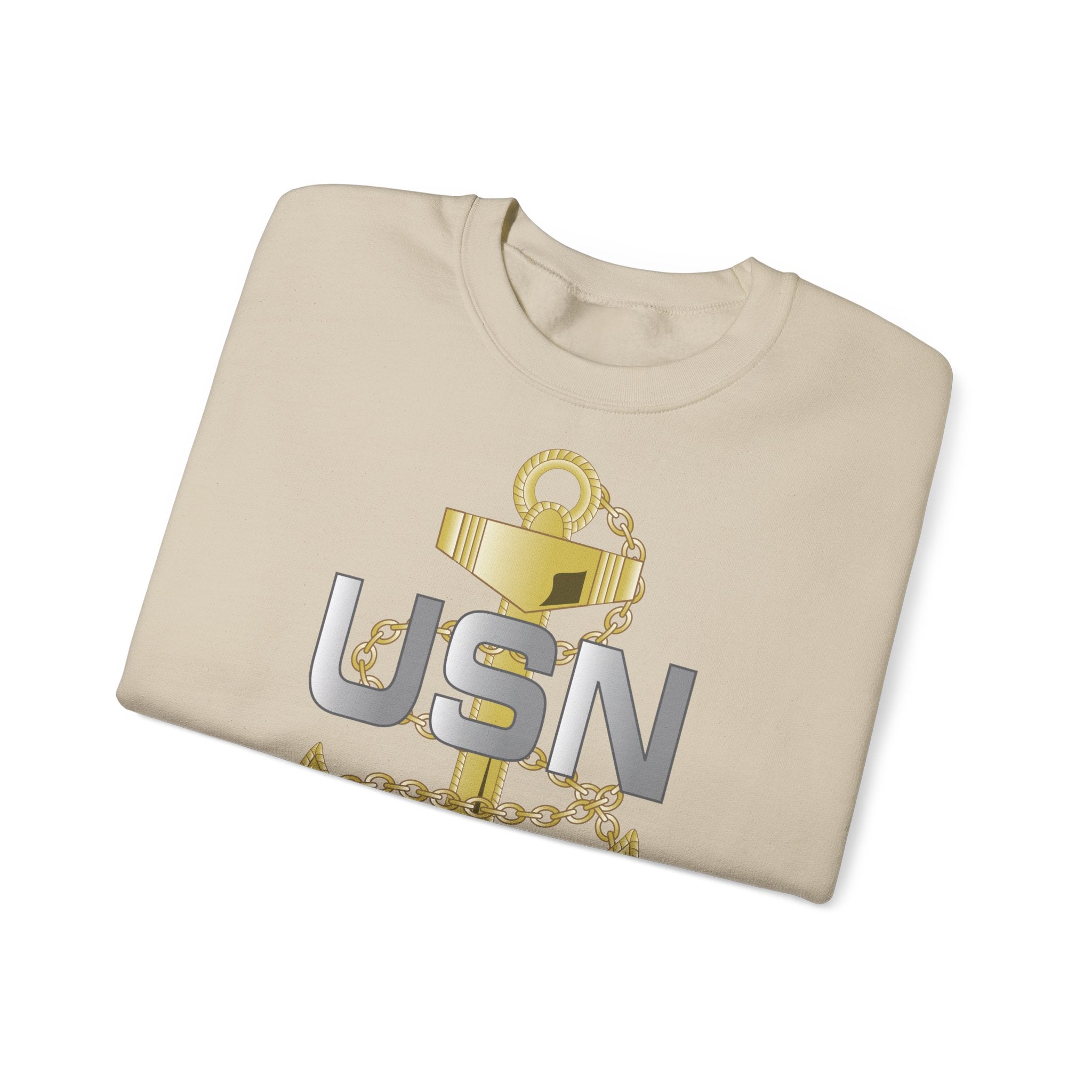 Unisex Heavy Blend™ Crewneck Sweatshirt - Navy - Fouled Anchor wo txt
