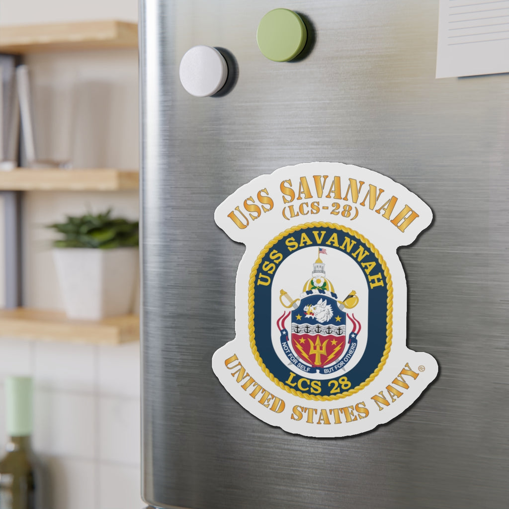 Die-Cut Magnet - Navy - USS Savannah (LCS-28)