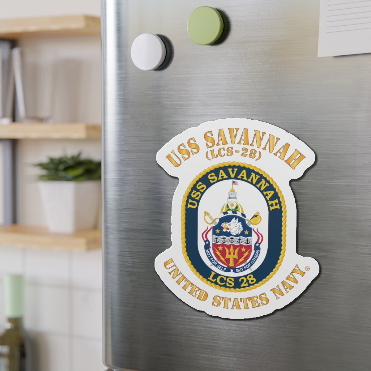 Die-Cut Magnet - Navy - USS Savannah (LCS-28)