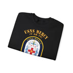 Unisex Heavy Blend™ Crewneck Sweatshirt - Navy - USNS Mercy (T-AH-19)